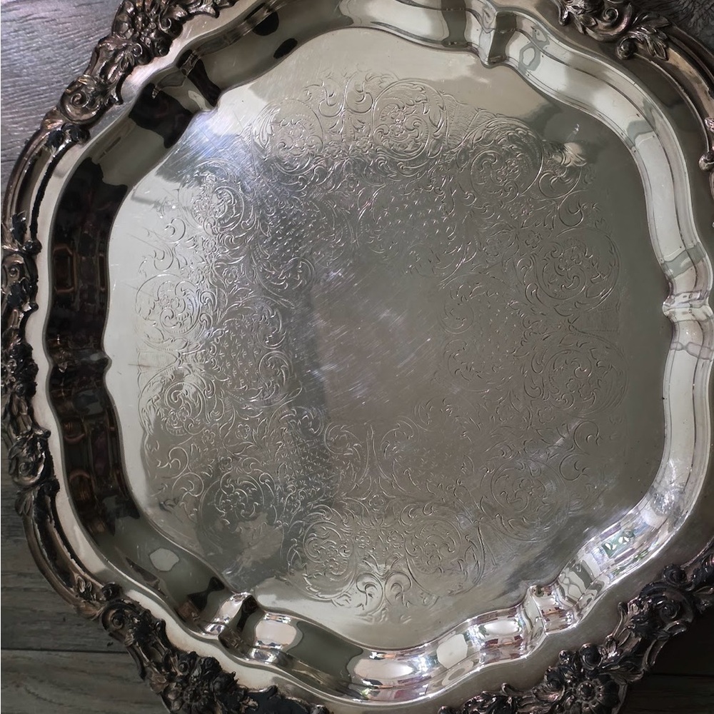 FB Rogers Elegant Silver Plated Serving Tray Large